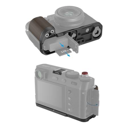SmallRig 4805 - płytka L-kształtna, drewniany grip do aparatów Fujifilm X100VI / X100V, czarna_4